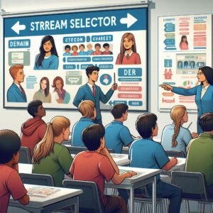 Stream selector  for Grade 8, 9, 10 students plus 30 minute debrief.